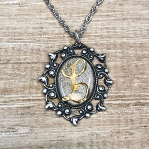Classic Ornate Initial Necklace