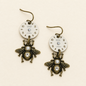 Bee On Time Earrings