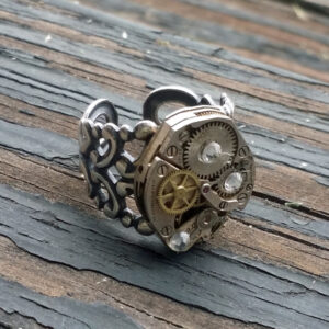 Movement Ring with Crystal