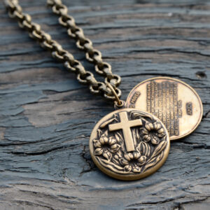 Lord's Prayer Medallion Necklace