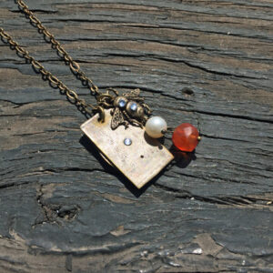 Long Bee On Time Necklace