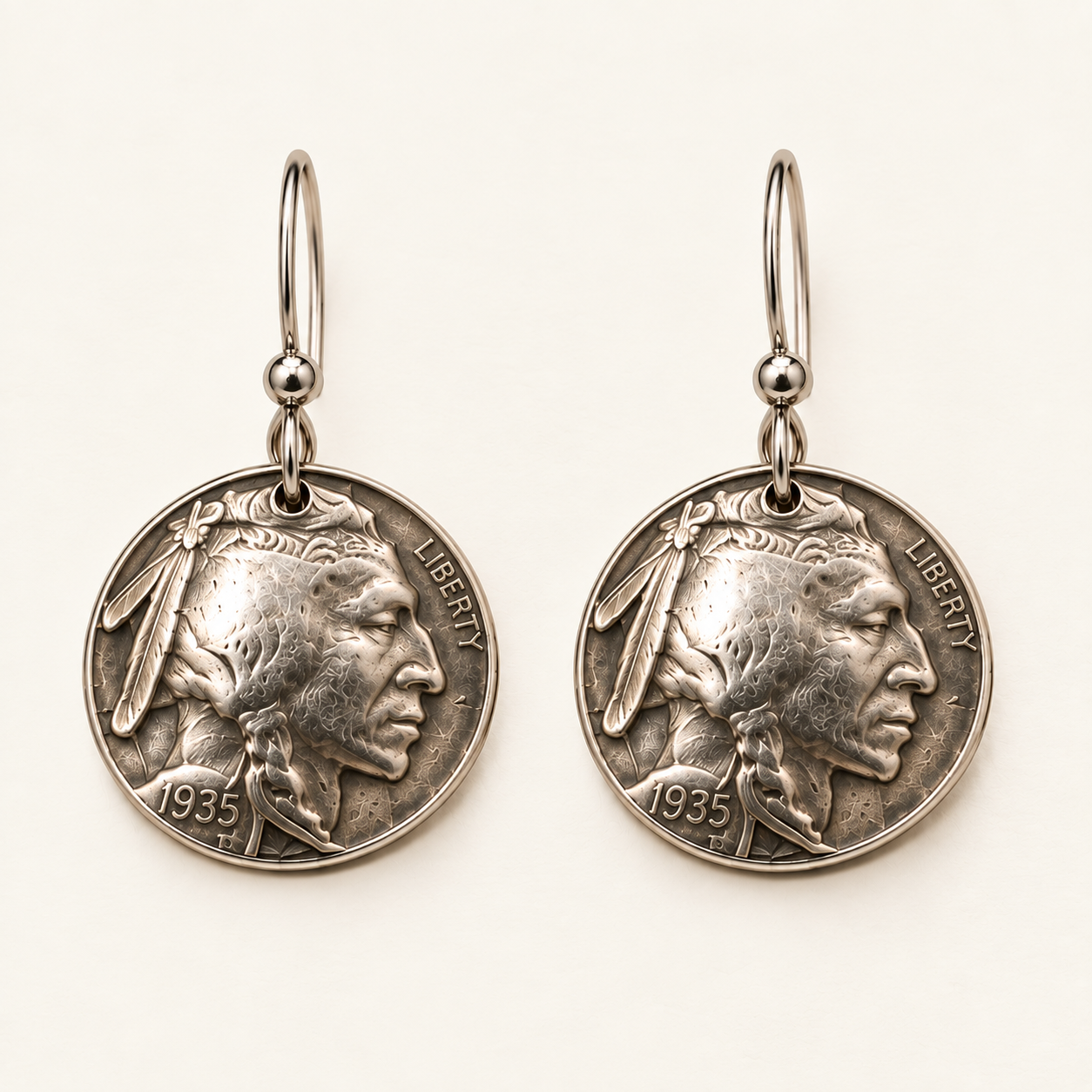 Buffalo Nickel Earrings - Image 3