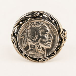 Indian Head Nickel Filigree Ring