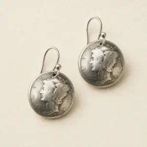 Mercury Dime Earrings