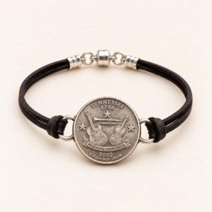 State Quarter Deerskin Bracelet