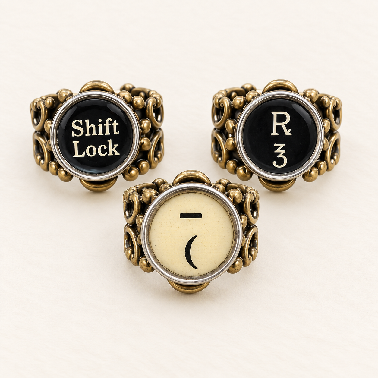 Authentic Typewriter Key Ring - Image 2