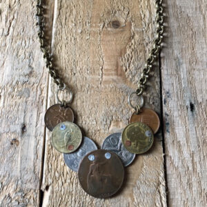 Coin Collage Necklace