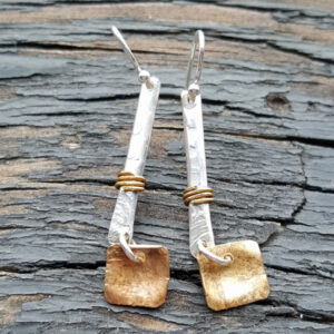 Primitive Square Earrings