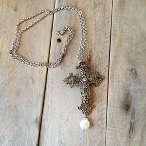 Opulent Layered Cross Necklace