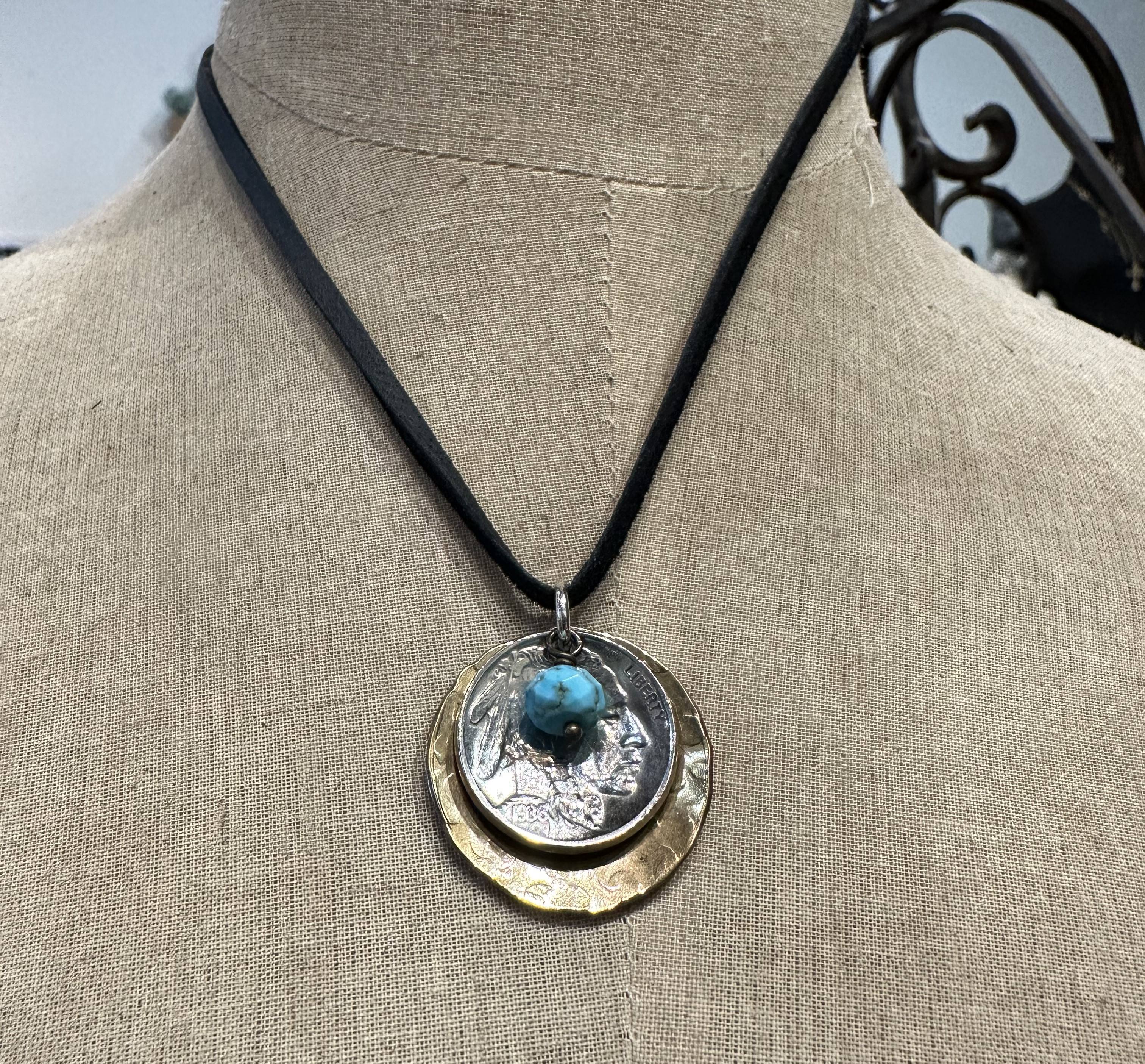 Indian head nickel necklace on sale