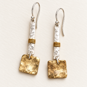 Primitive Square Earrings
