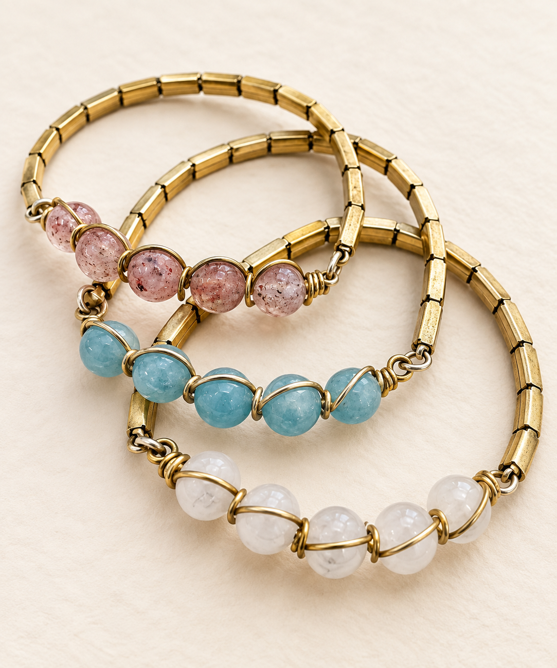 Vintage Speidel Gemstone Bracelet