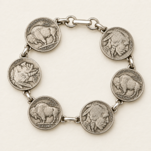 Buffalo Nickel Heads & Tails Bracelet