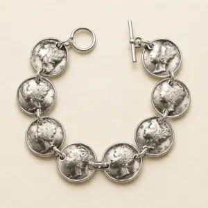 Mercury Dime Link Bracelet