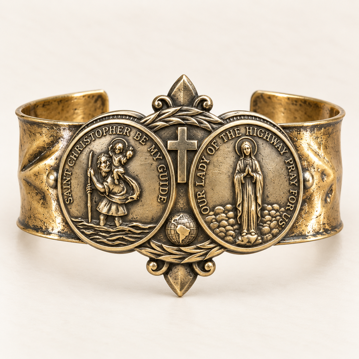 Our Lady of the Highway Cuff Bracelet