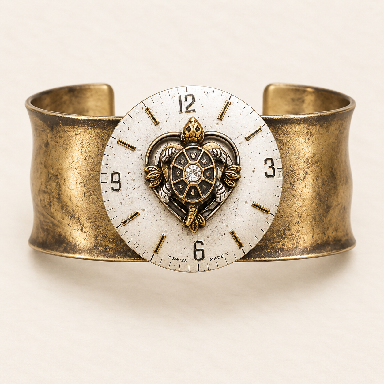 Slow as a Turtle Cuff Bracelet