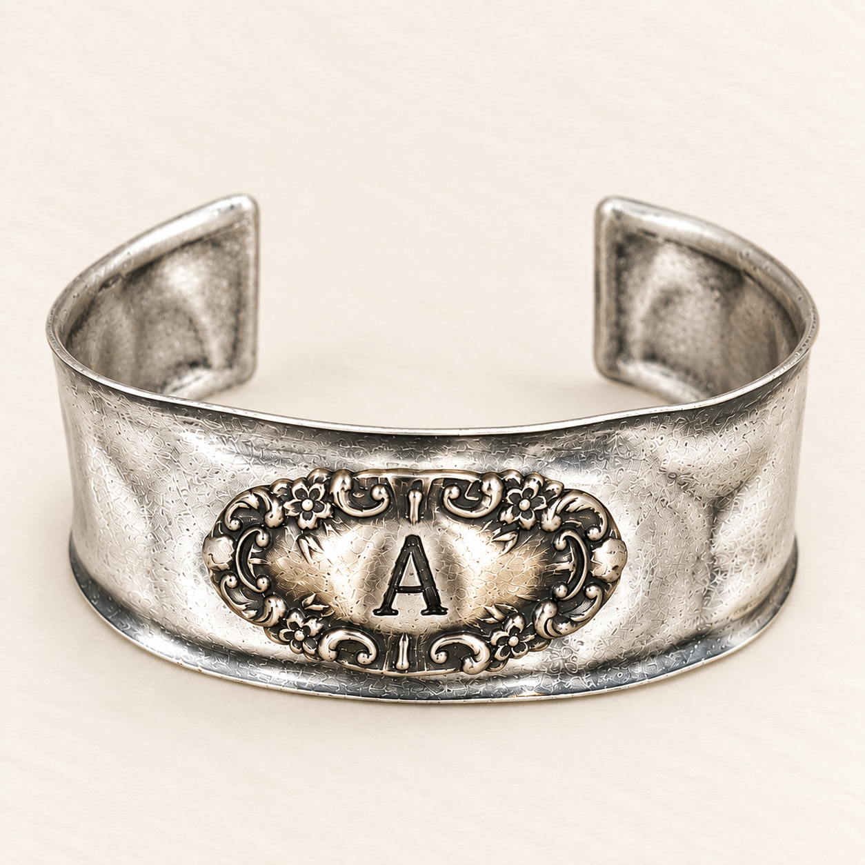 Luggage Tag Initial Cuff - Image 3