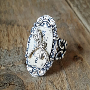Time Flies Dragonfly Ring