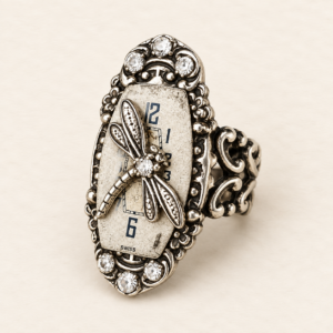 Time Flies Dragonfly Ring