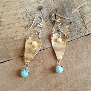 Curvy Sand & Sea Earrings