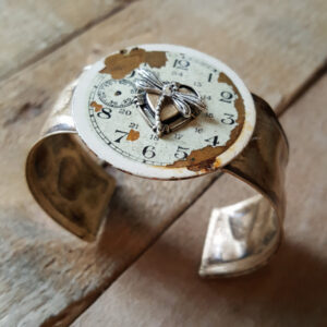 Time Flies Dragonfly Cuff Bracelet