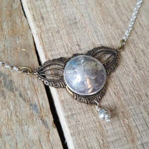 Mercury Dime Victorian  Necklace