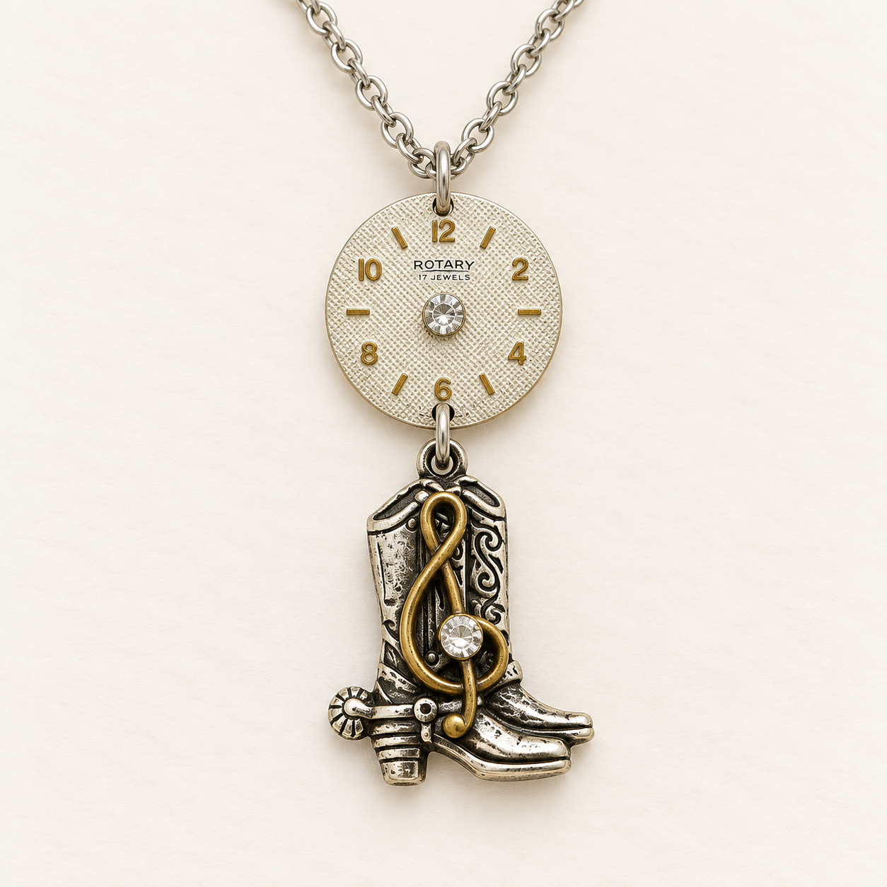 Country Music Time Necklace