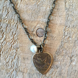 Victorian Peace Dove Necklace