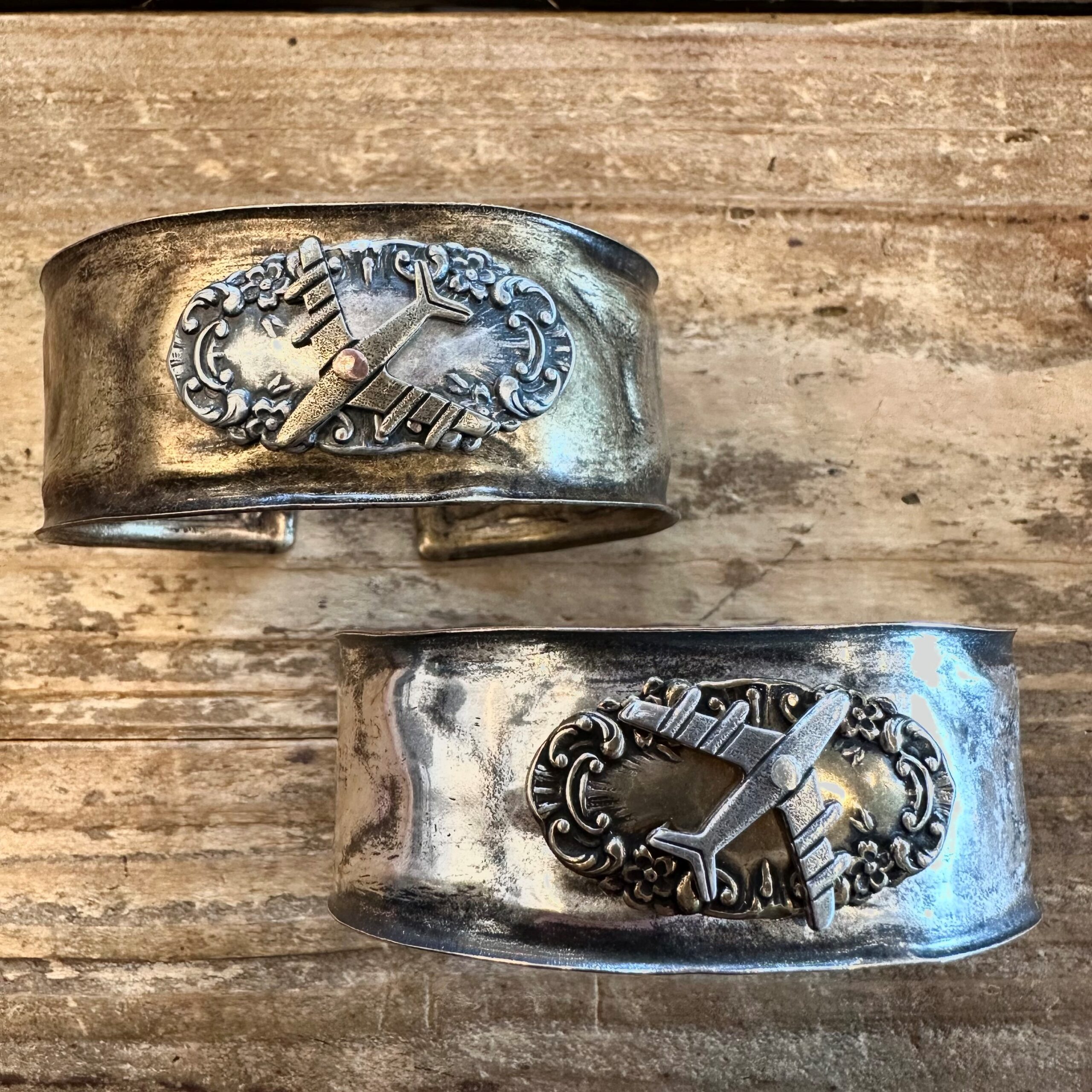 Airplane Cuff Bracelet - Image 2