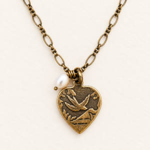 Victorian Peace Dove Necklace