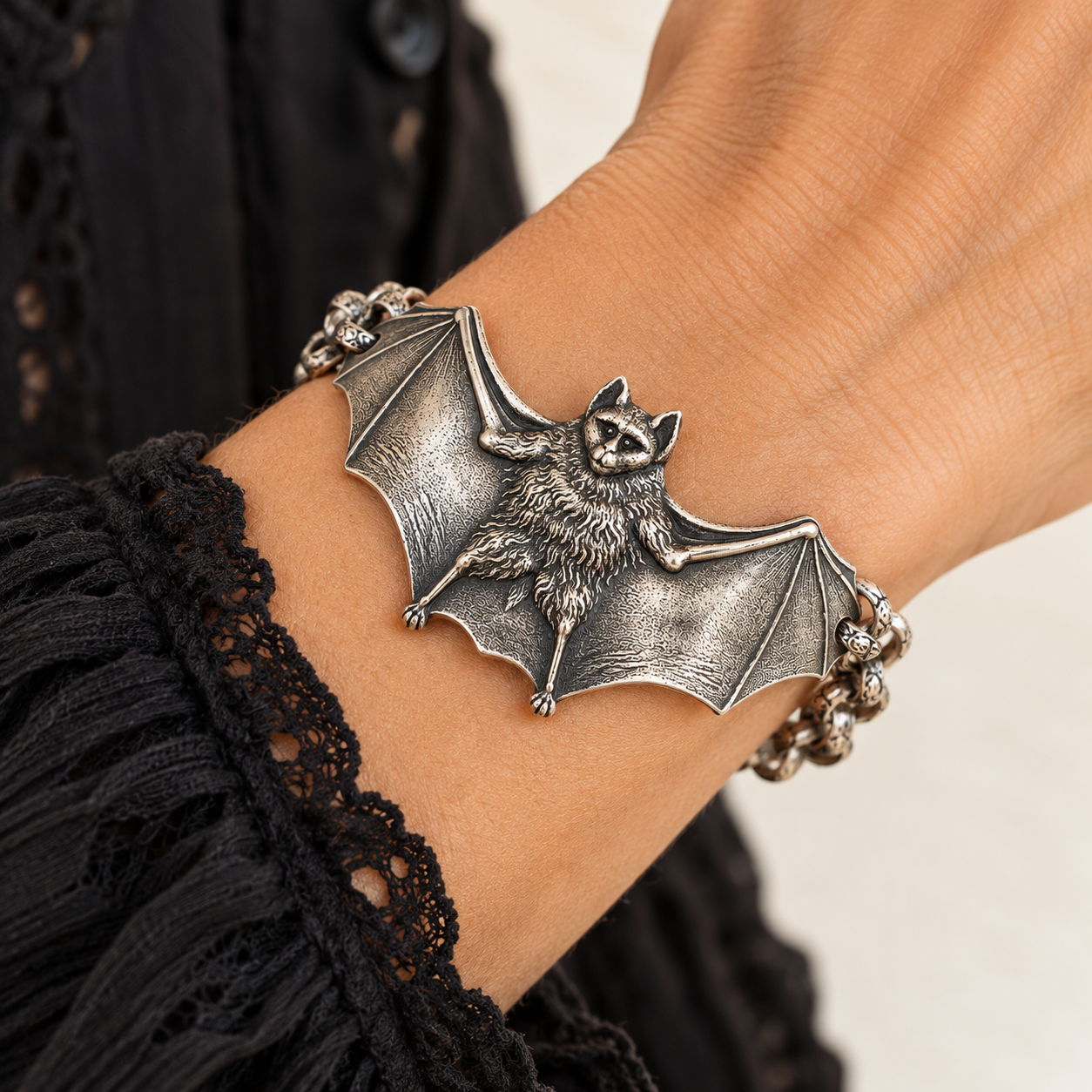 Gothic Bat Bracelet - Image 2
