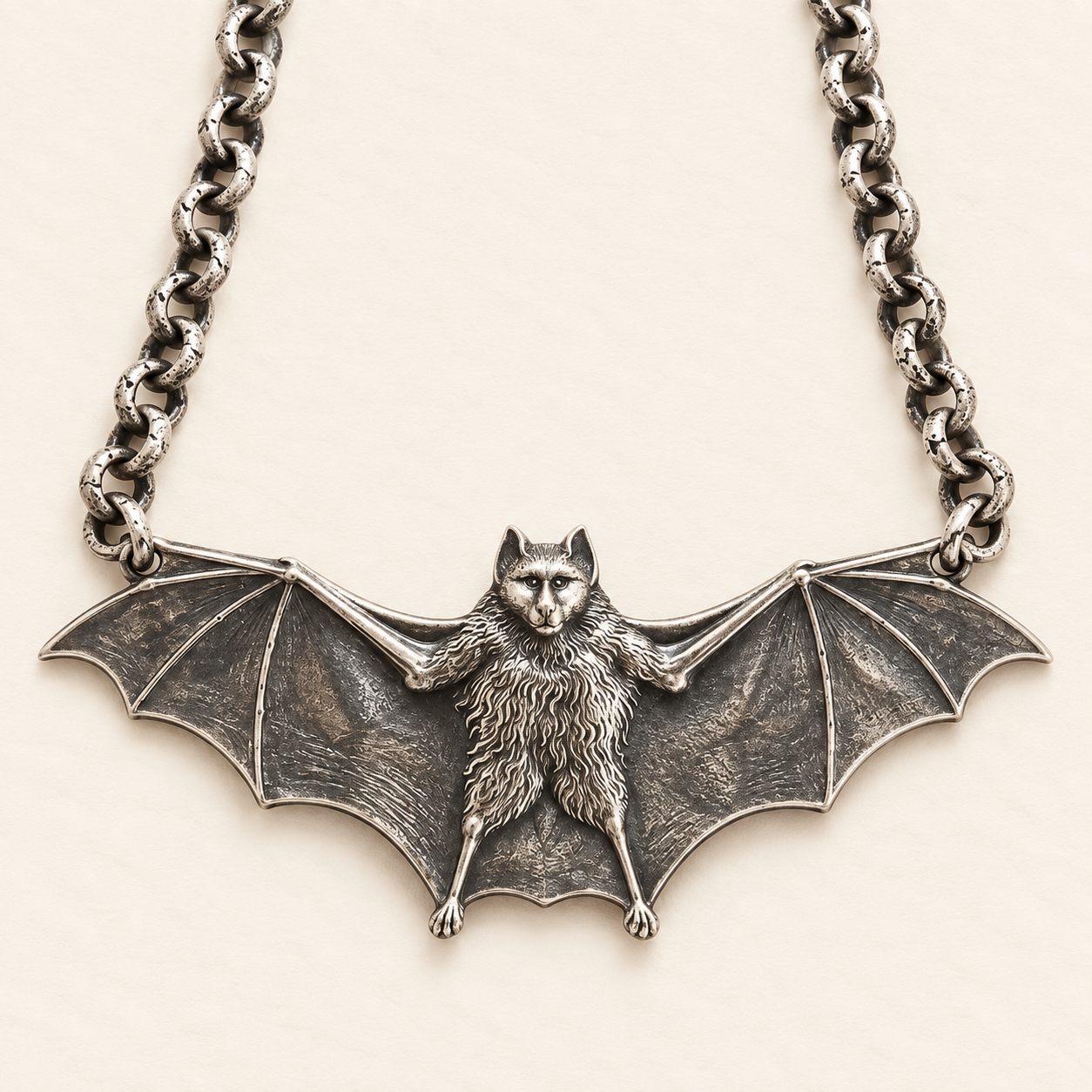 Gothic Bat Necklace