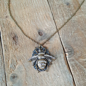 Bumble Bee Crystal Necklace