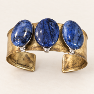 Three-Stone Gemstone Cuff