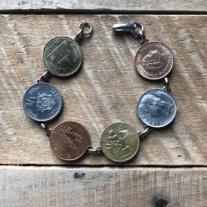 World Traveler Coin Bracelet