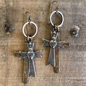 Double Cross Earrings