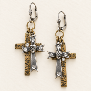 Double Cross Earrings