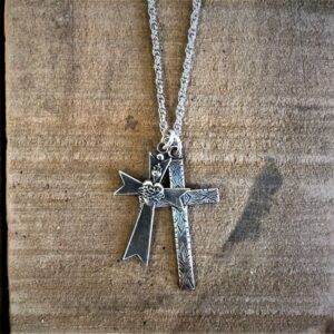 Double Cross Necklace