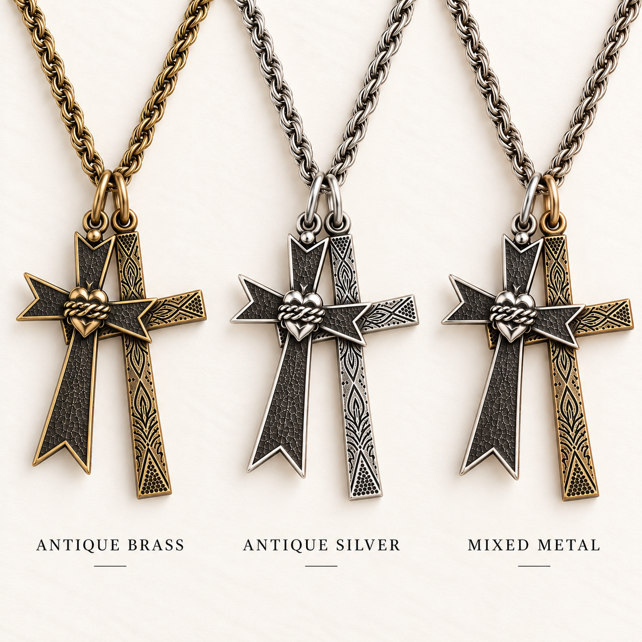 Double Cross Necklace - Image 4