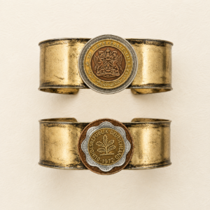 Layered Coins Cuff Bracelet