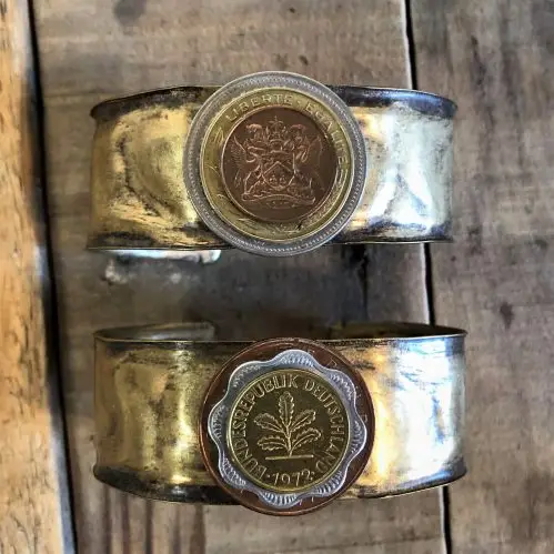 Layered Coins Cuff Bracelet - Image 3