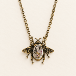 Small Bee Movement Necklace