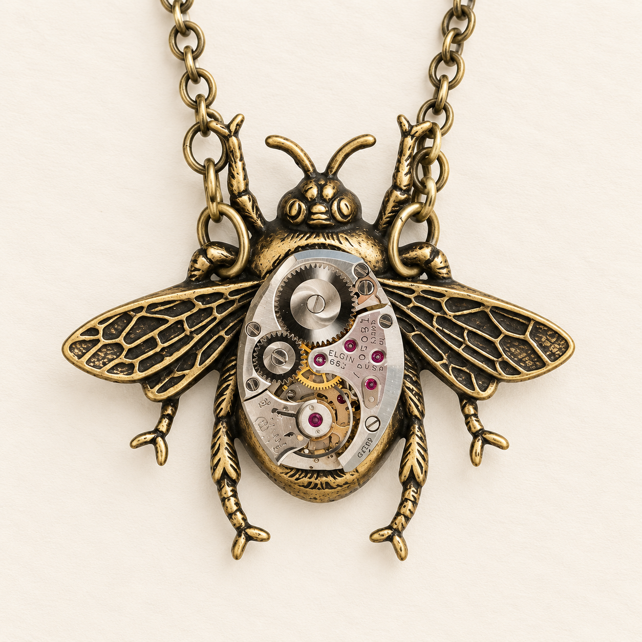 Small Bee Movement Necklace - Image 3