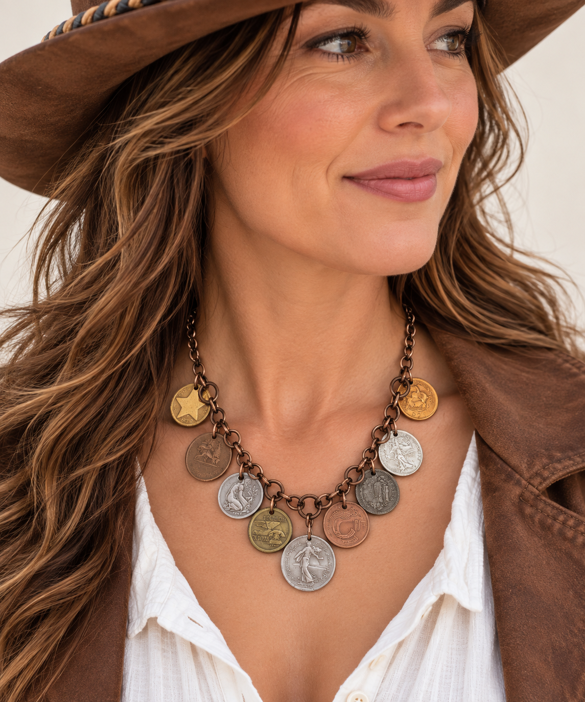 World Traveler Coin Necklace - Image 2