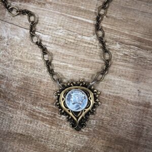 Mercury Dime Filigree Necklace