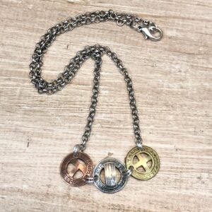 Vintage Token Triple Necklace