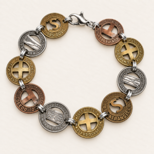 Vintage Transit Token Link Bracele