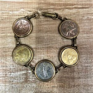 Vintage Coin Bezel Bracelet