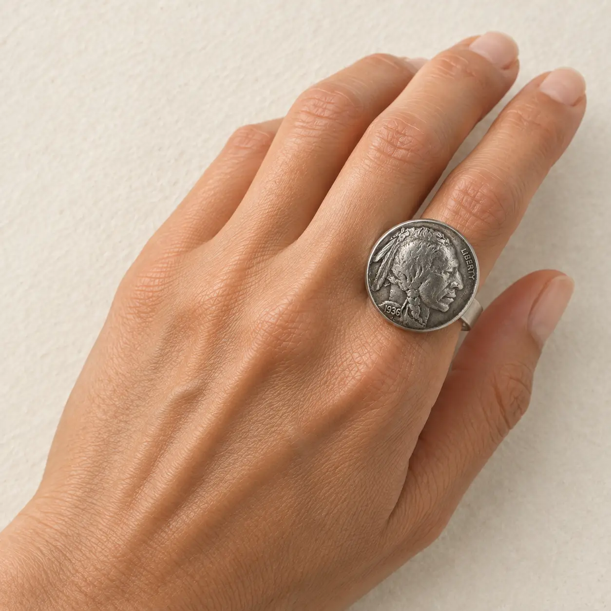 Indian Head Nickel Ring - Image 4
