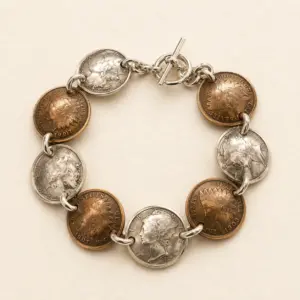 Indian Head Penny & Mercury Dime Bracelet